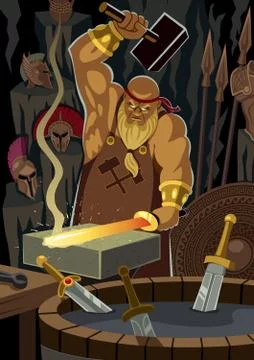 Hephaestus Stock Illustration