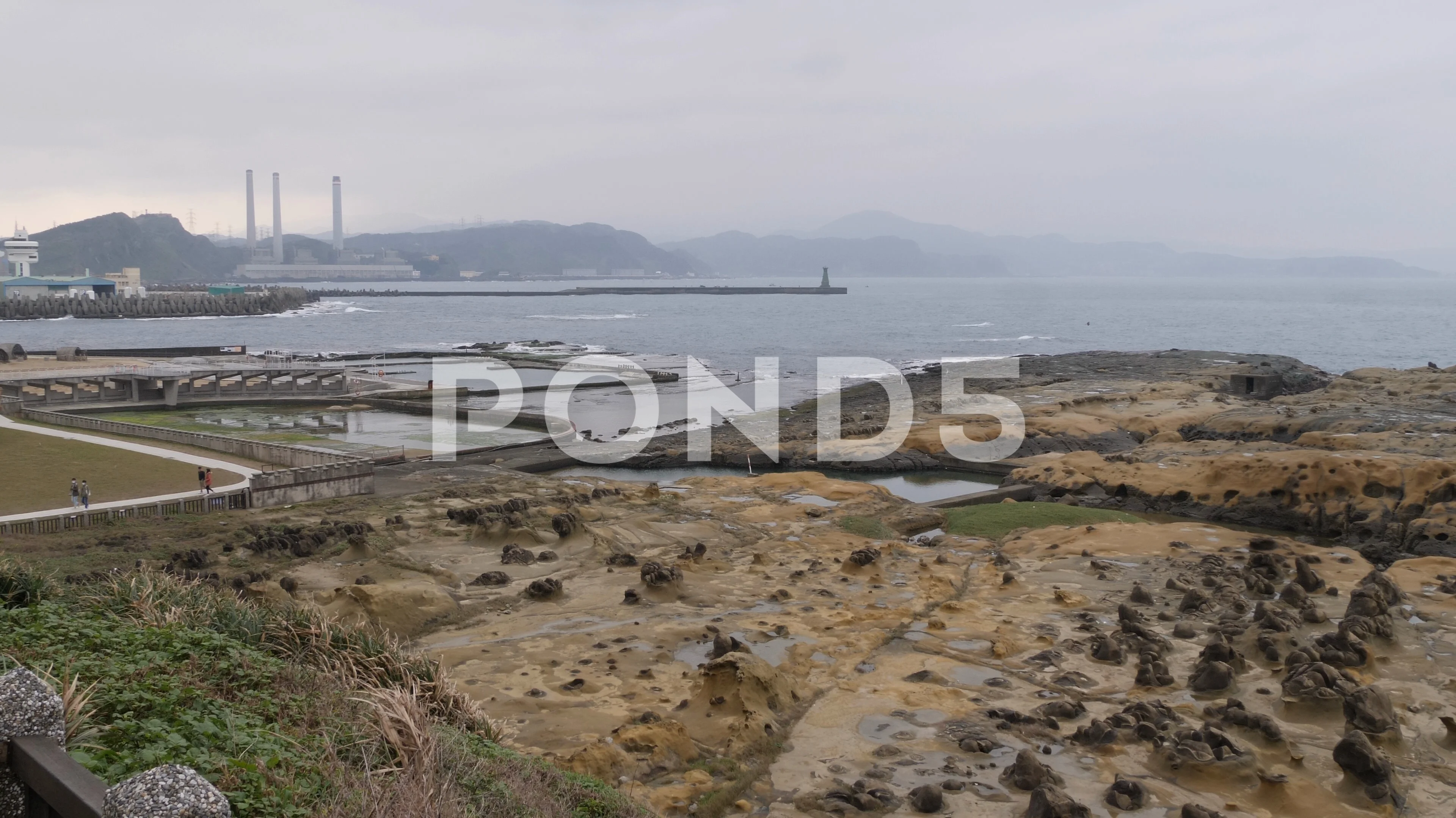 Heping Island Park Taiwan Rock Formati Stock Video Pond5