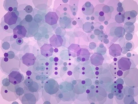 Heptagon abstract shape on pink background Stock Illustration