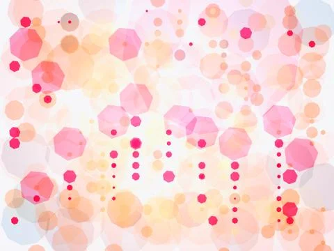 Heptagon abstract shape on white background Stock Illustration