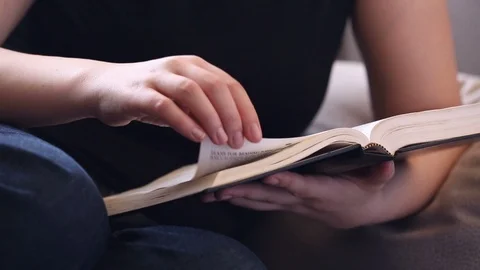 Her Bible Study Devotional Time Stock Footage 89410233