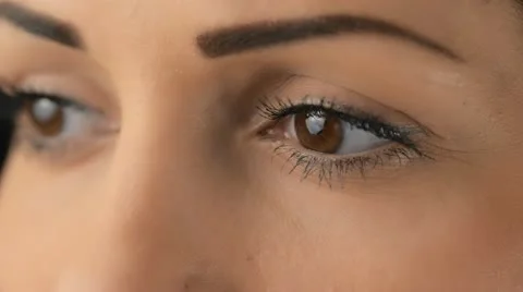 Her eyes close up Stock Footage 22260643