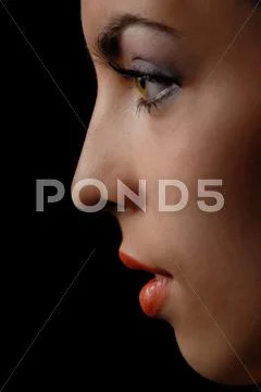 Her side-view Stock Photos