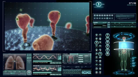 HER2/Neu receptor visualization Stock Footage 37618920