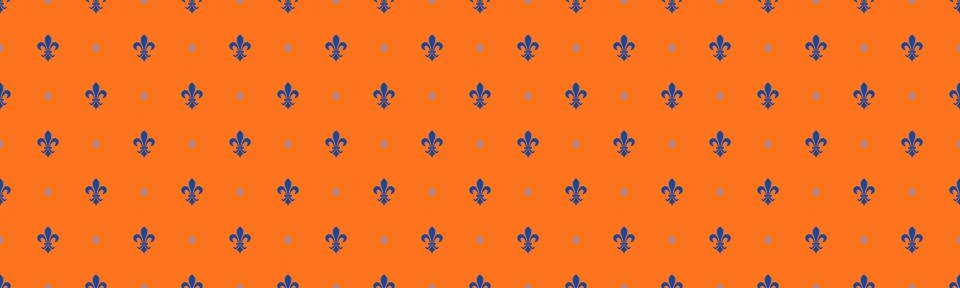 Heraldic abstract, pattern monarchy. Flower party with fleur-de-lis geometr.. Stock Illustration