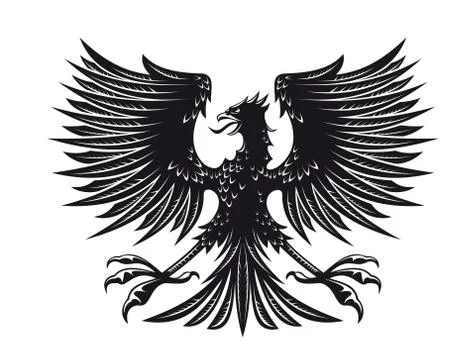 Heraldic eagle 스톡 일러스트