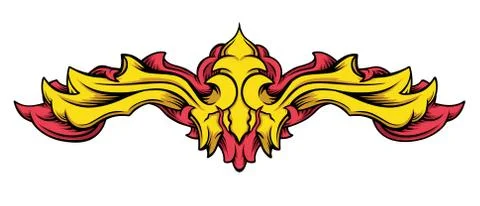 Heraldic element Stock Illustration
