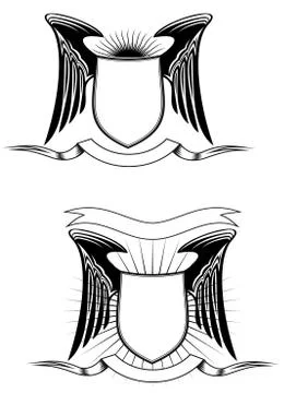 Heraldic elements Stock Illustration
