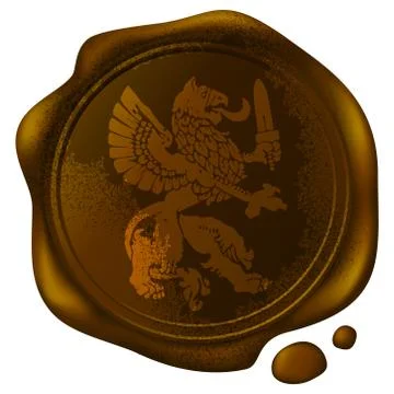 Heraldic griffin Stock Illustration