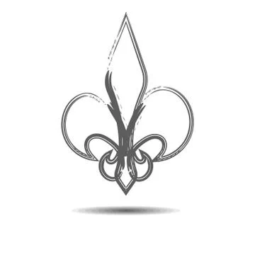 The heraldic lily 스톡 일러스트