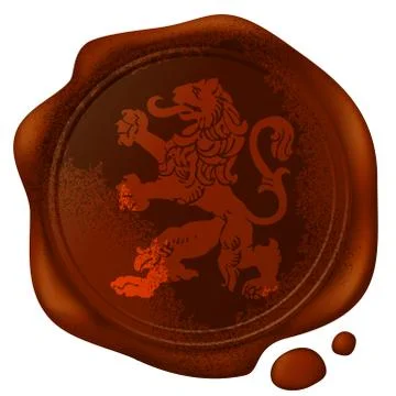 Heraldic lion Stock Illustration