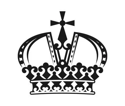 Heraldic queen monarch crown or hat Stock Illustration