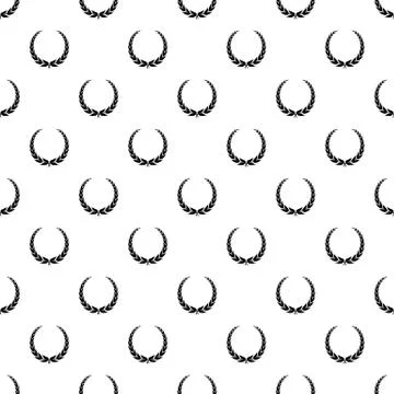 Heraldic wreath pattern seamless Illustrazione stock