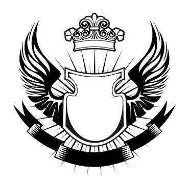 Heraldry design イラスト素材