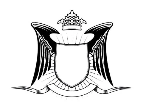 Heraldry design イラスト素材