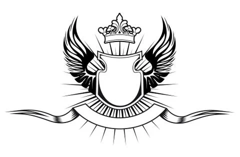 Heraldry design イラスト素材