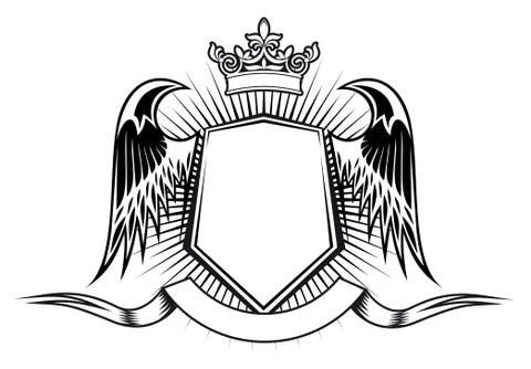 Heraldry design イラスト素材