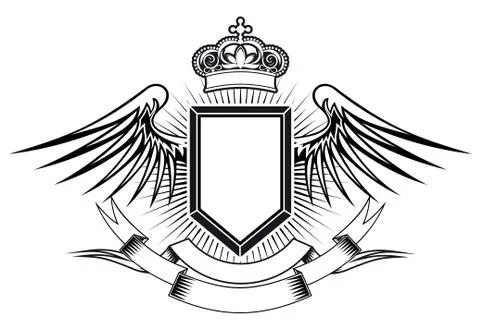 Heraldry design イラスト素材