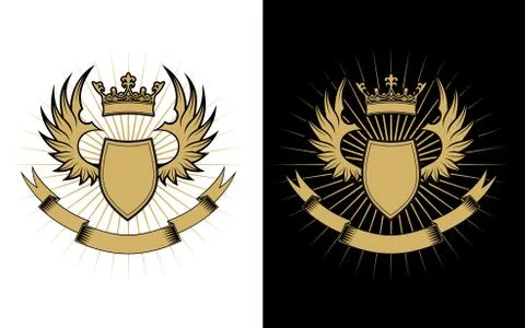 Heraldry design Stock Illustration