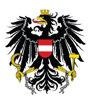 Heraldry eagle from Austria coat of arms Stock Illustration