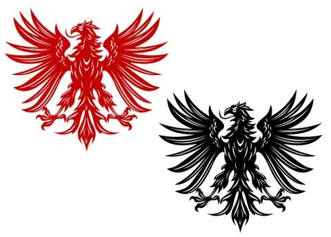Heraldry eagles Stock Illustration