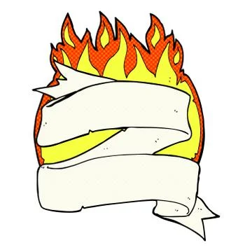 Heraldry scroll comic cartoon Stock Illustration