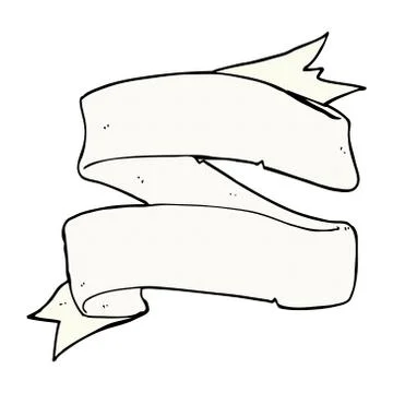 Heraldry scroll comic cartoon Stock Illustration