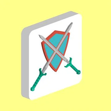 Heraldry Simple vector icon. Illustration symbol design template for web mobi Stock Illustration