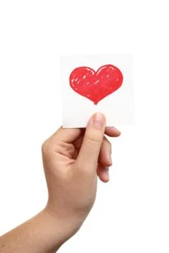 Herat in the hand Stock Photos