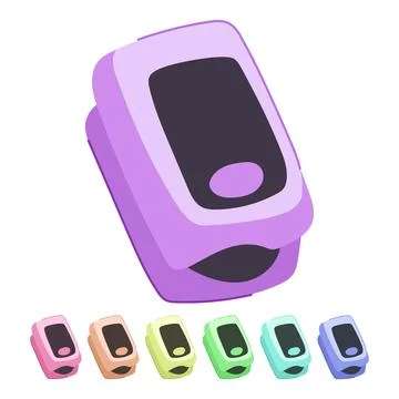 Herate pulse oximeter vector cartoon graphic Stock Illustration