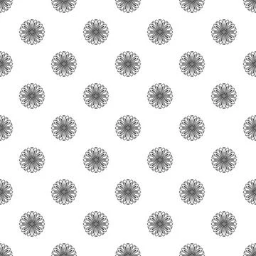 Herb bio flower pattern seamless Stock Illustration