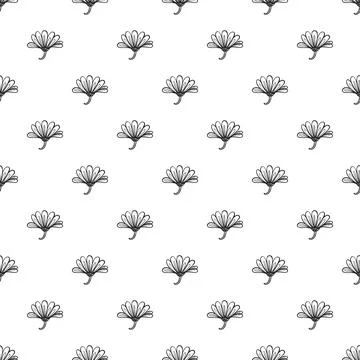 Herb calendula pattern seamless 스톡 일러스트