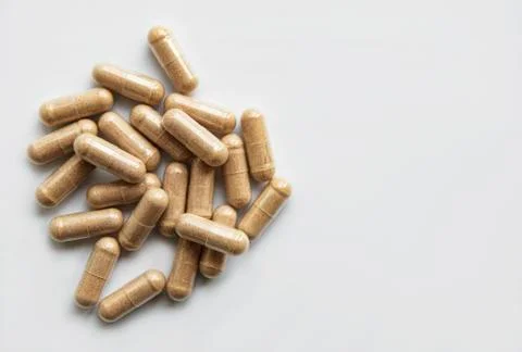 Herb casules on a white background Foto stock