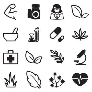 Herb icons Stock Illustration