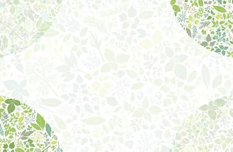Herb pattern background for presentation Stock Illustration