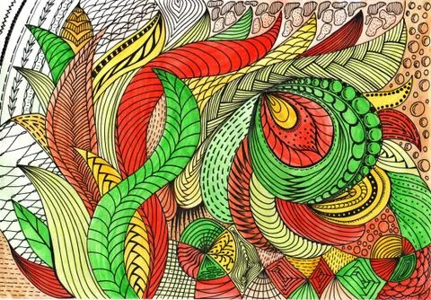 Herbal Abstract Stock Illustration