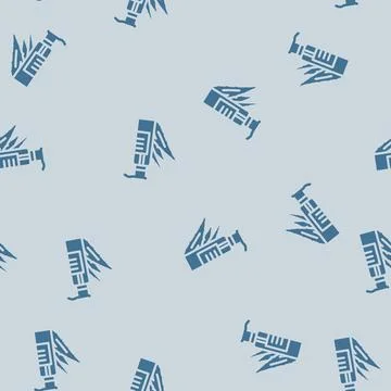 Herbal aloe vera glyph vector seamless pattern Stock Illustration