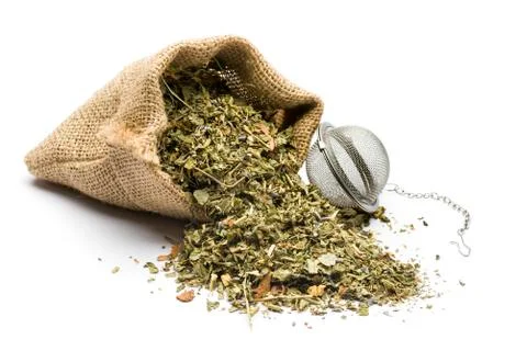 Herbal blend for tea Foto stock