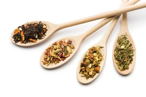 Herbal blend for tea Stock Photos