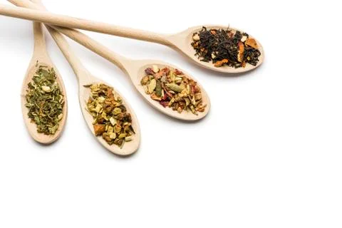 Herbal blend for tea Foto stock