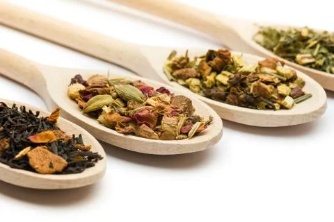 Herbal blend for tea Stock Photos