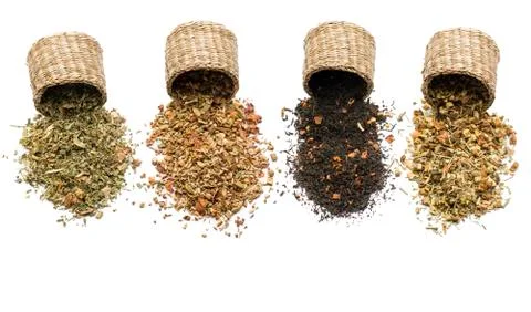 Herbal blend for tea Stock Photos