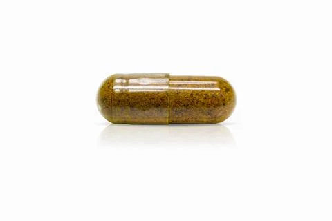 Herbal capsules Stock Photos