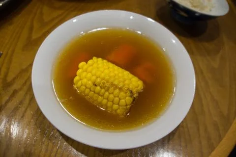 Herbal Corn Soup Stock Photos