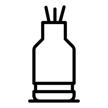 Herbal diffuser icon, outline style イラスト素材