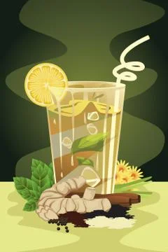 Herbal drink Stock Illustration