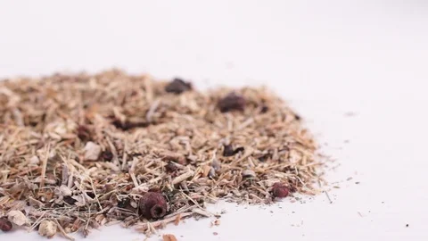 Herbal dry collection Stock Footage 120683109
