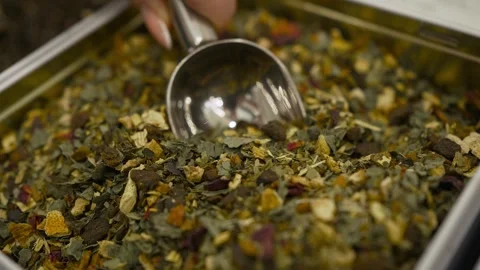 Herbal fruit tea in bulk Stock Footage 277576742