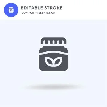 Herbal icon vector, filled flat sign, solid pictogram isolated on white, logo Stockillustratie