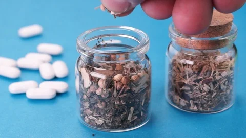Herbal Medicines Stock Footage 123696171